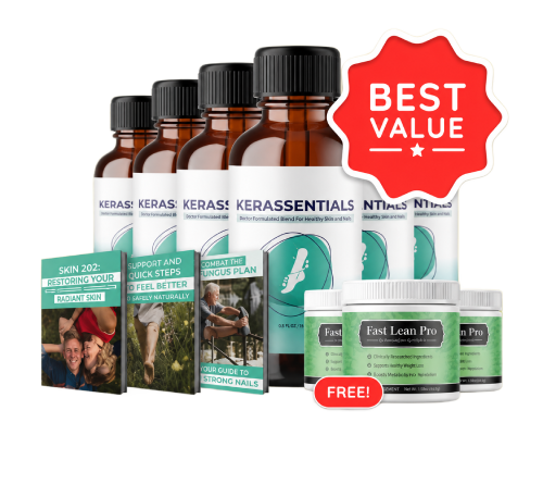 Kerassentials best value nail health package with free supplements and eBooks.
